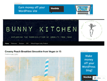 Tablet Screenshot of bunnykitchen.com